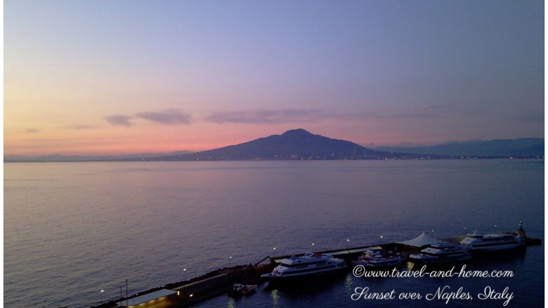 Sunset over Naples Italy Travel and Home