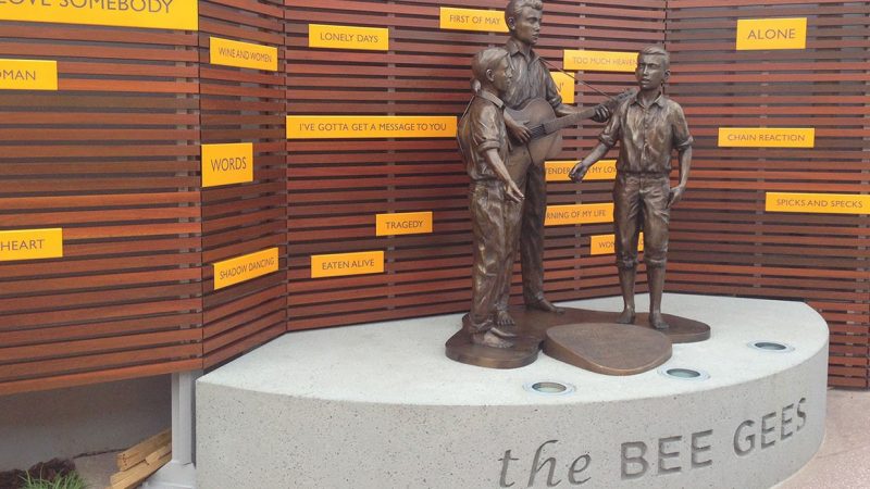 BEE GEES statue monument Redcliffe Moreton Bay AUSTRALIA SONGS