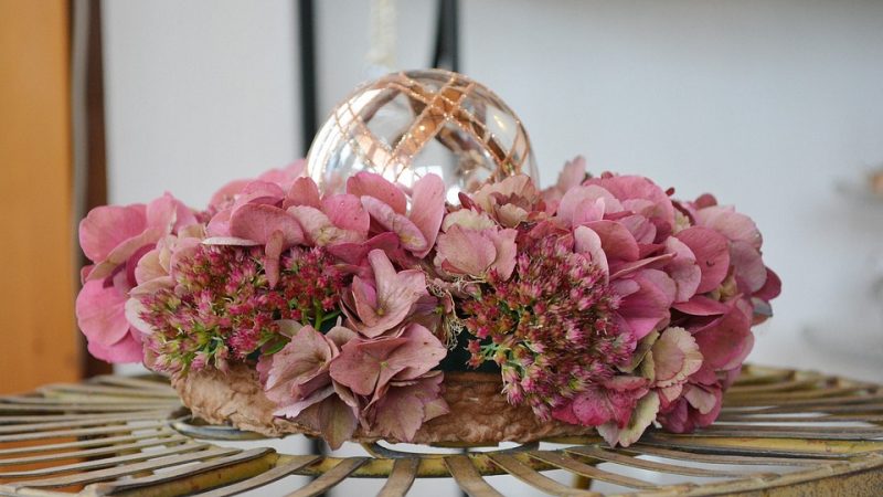 Flowers Wreath Romantic Decoration Hydrangea