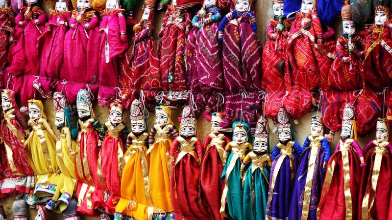 Puppet India Jaipur Doll Tradition Souvenir