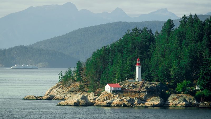 VANCOUVER Lighthouse Vancouver Island Canada Beacon