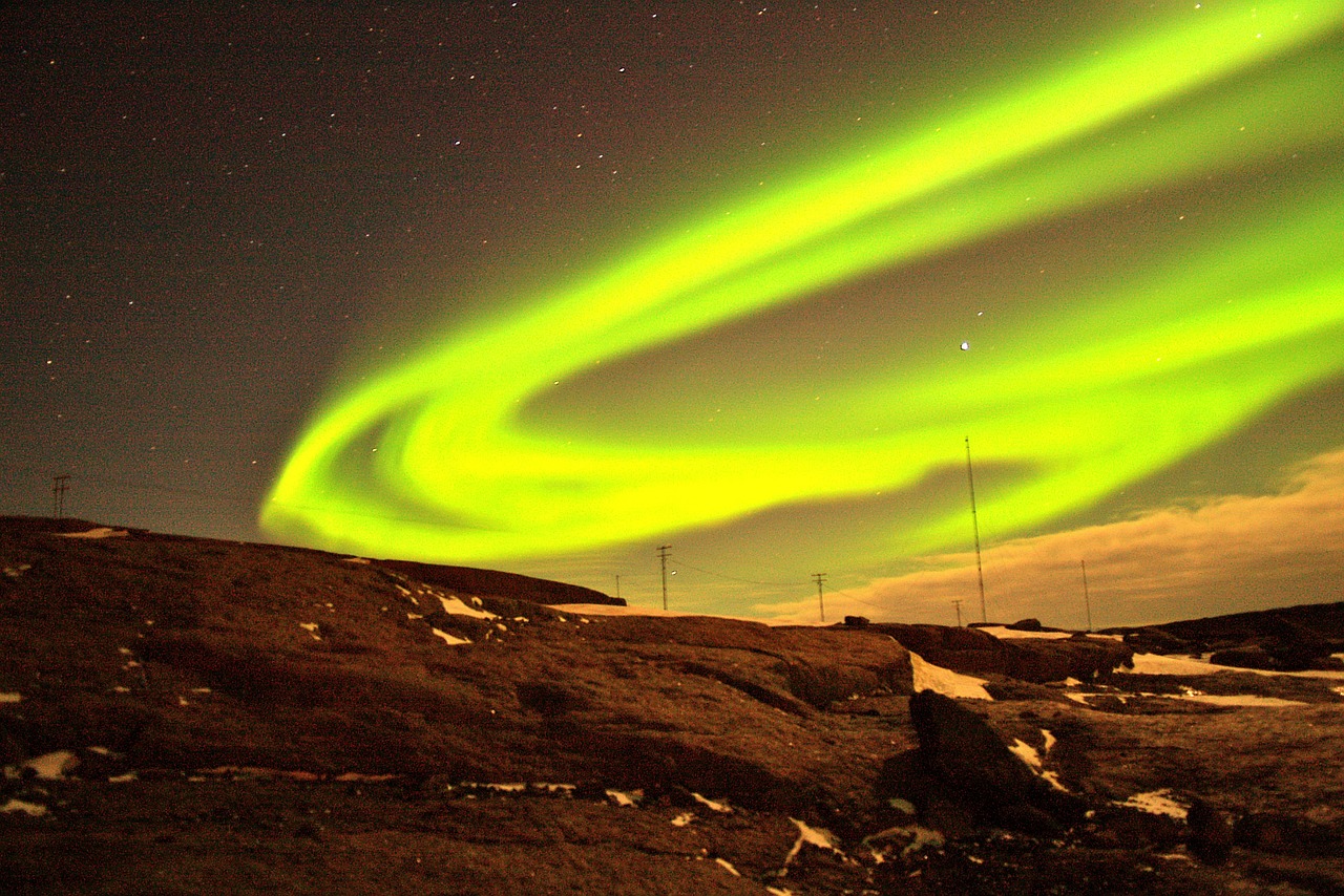 Aurora Lights Borealis Northern Night Sky Iceland