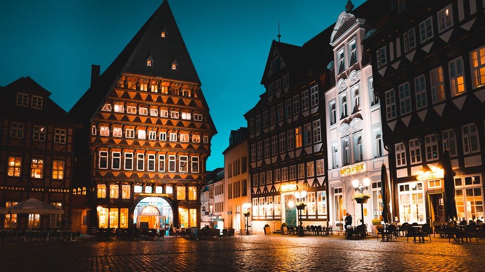 Hildesheim at night
