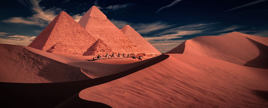 egypts pyramids egyptian ancient desert giza TravelBuddies TravelAndHome dunes sunset