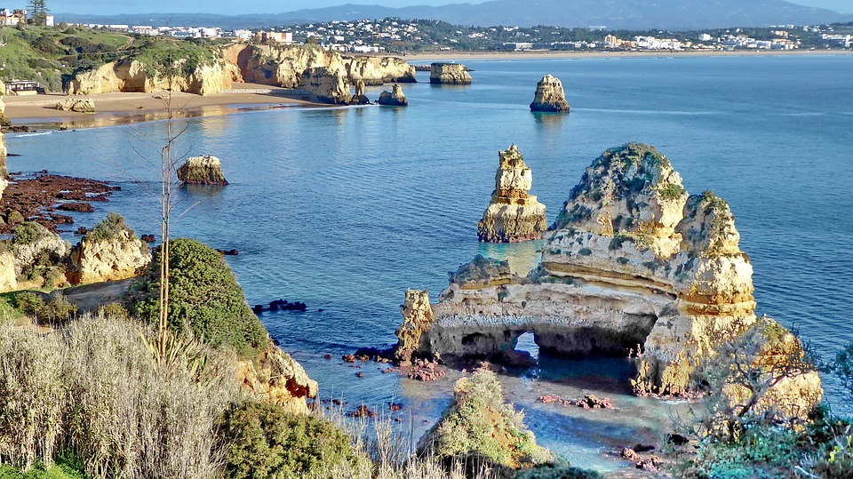Portugal Algarve Sea Coast Nature Rock Beach travel and home