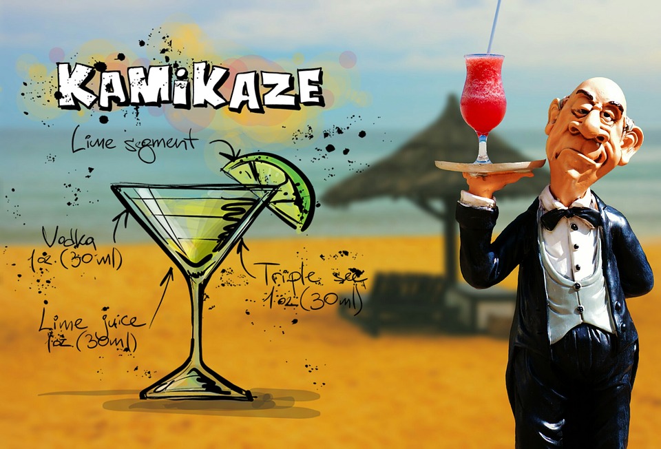 How to make Kamikaze cocktails, recipe, alcoholic drinks, travel and home