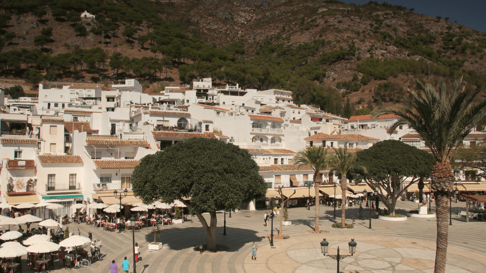 Virgen de la Pena Square Plaza Mijas Spain
