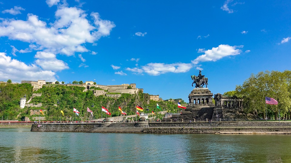 Koblenz bronze statue of Kaiser Wilhelm I travel and home