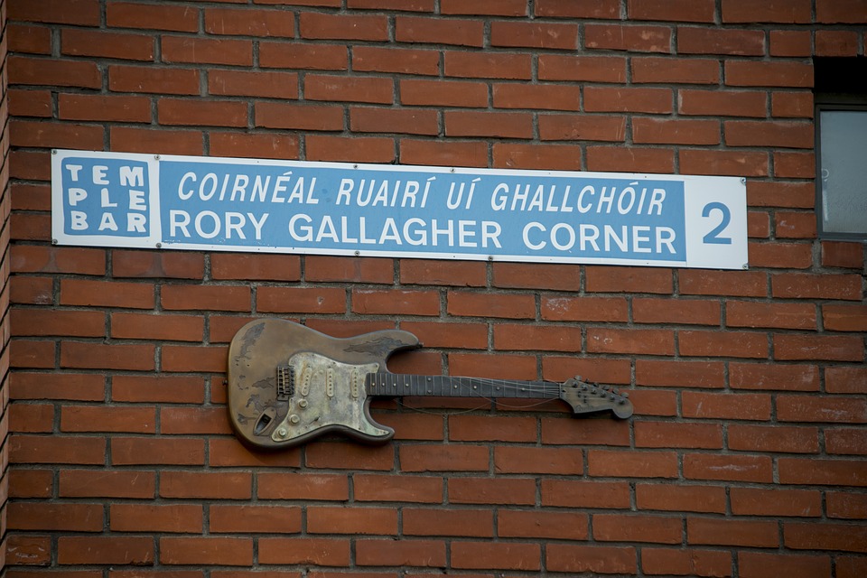 Rory Gallagher Corner Ireland Dublin Bar Sign