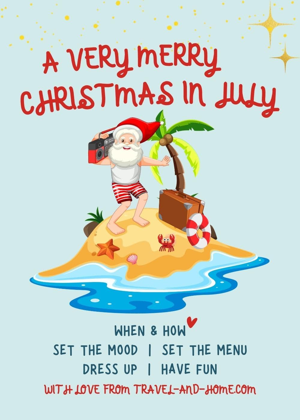 Christmas in July summer party ideas min