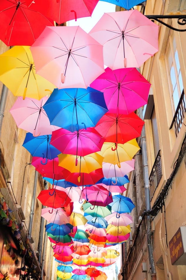 Umbrella Street Avignon France