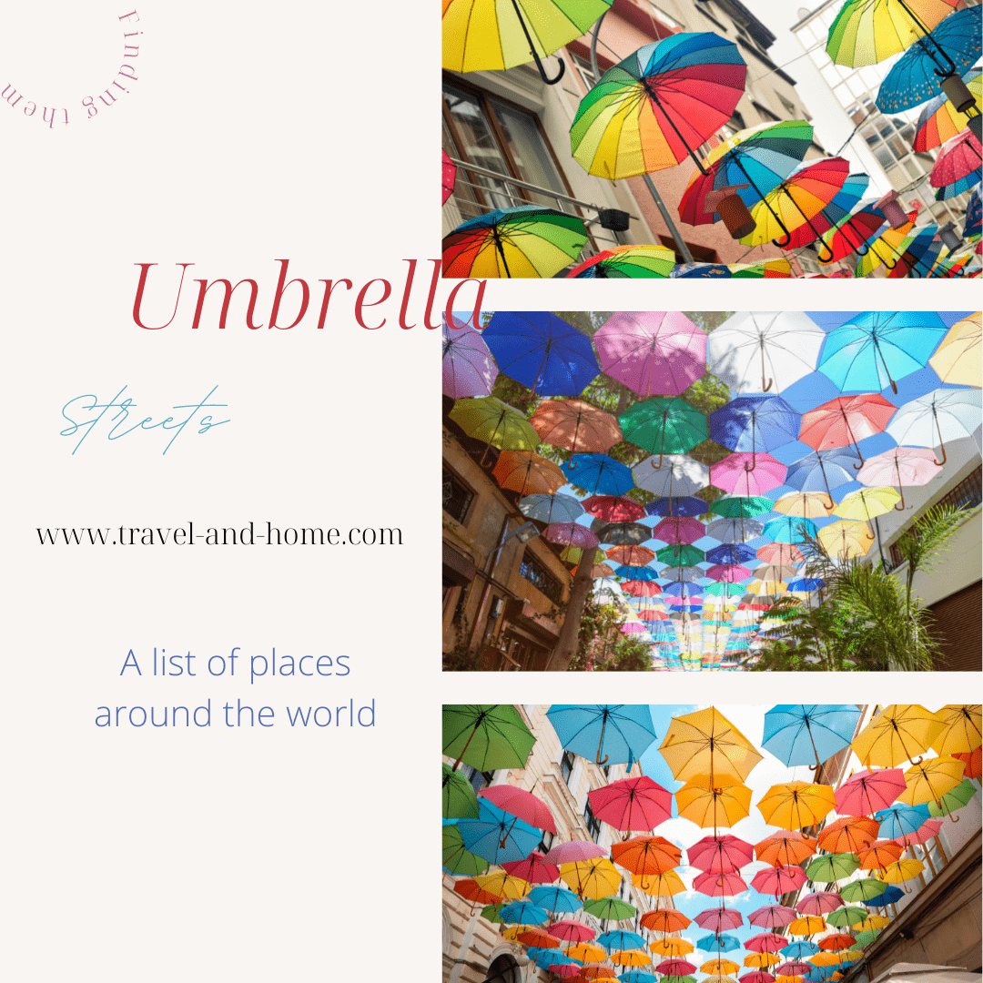Umbrella streets around the world