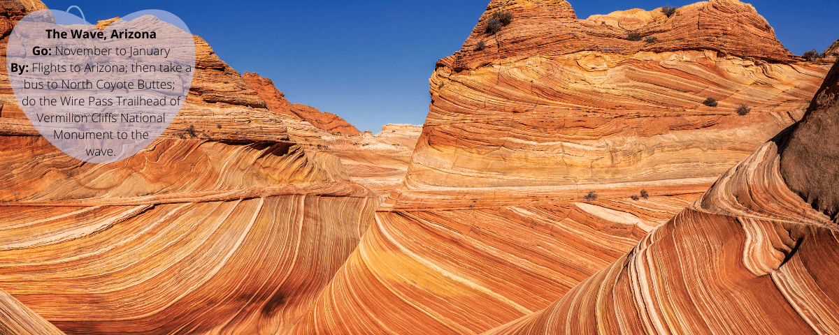 The Wave is a sandstone rock formation located near the northern border Arizona shares with Utah from the Jurassic era. Arizona USA