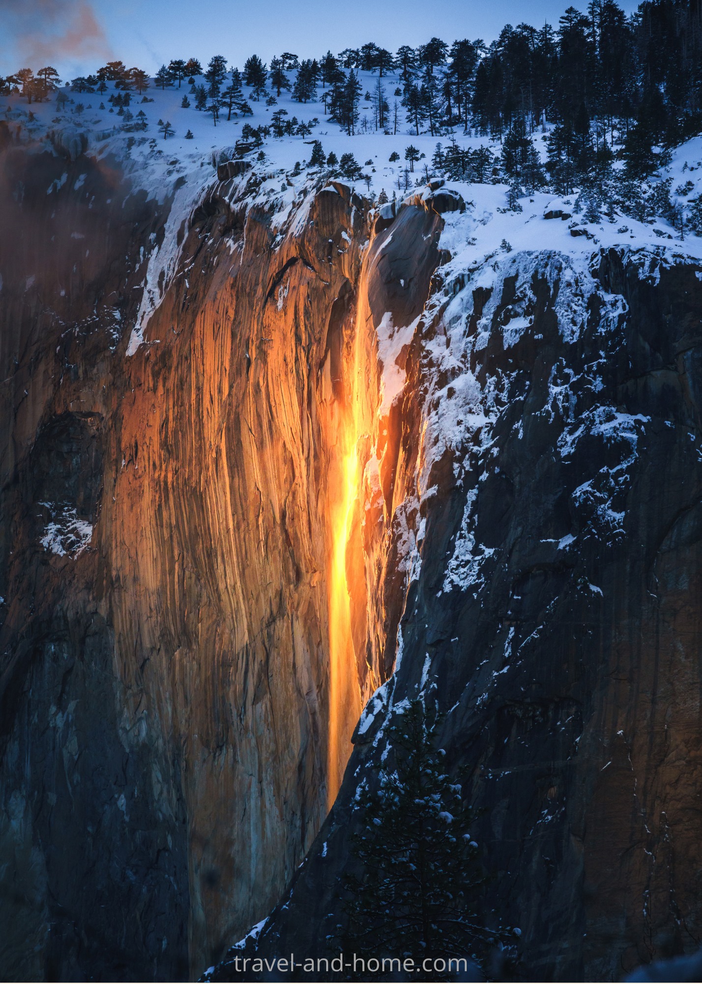 Yosemite Natural Firefall USA RV Holidays Nature