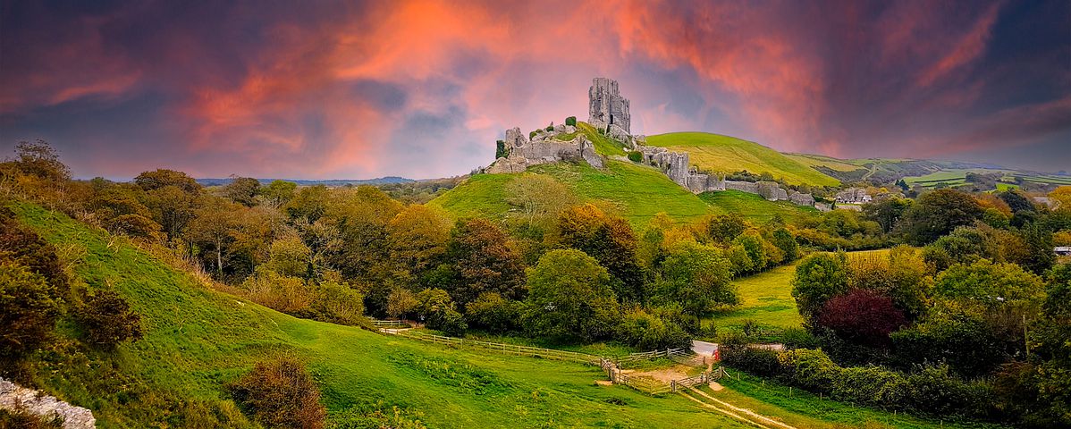 Corfe Castle is a village and civil parish in the English county of Dorset in the UK