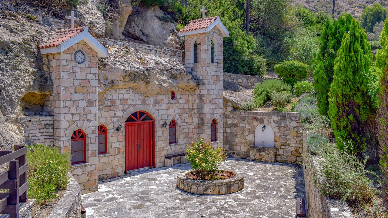 cave church church architecture religion christianity orthodox st spyridon pissouri cyprus