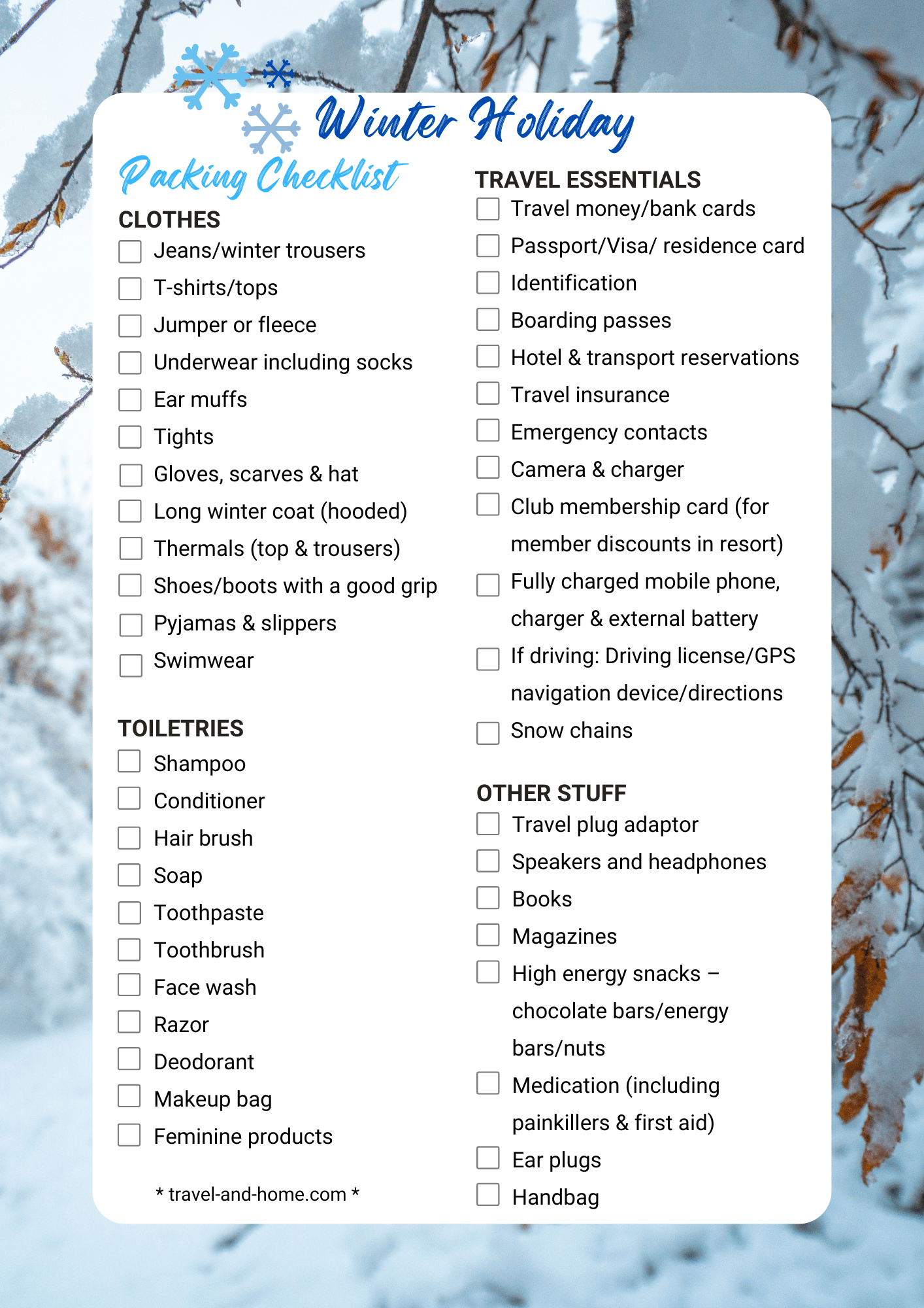 what to pack for a winter holiday what should I wear on a winter holiday min
