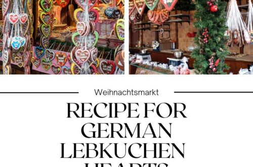 Recipe for German Weihnachtsmarkt heartshaped cookies Lebkuchen hearts easy to make
